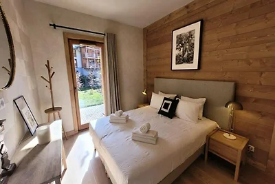 Apartment in den Alpen mit privatem Garten