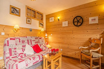 Kleine Chalet-Atmosphäre mit Bergblick.