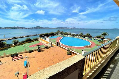 Apartment mit Pool am Strand von La Manga