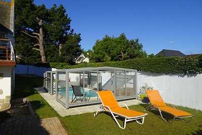 Bretonische Villa in Toplage mit Pool und Mee...
