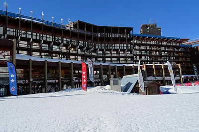 Apartment in Arc mit Blick auf die Skipiste
