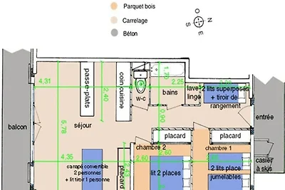 Wohnung in Haut Lieux in der Nähe der...