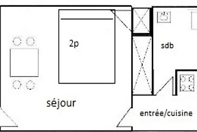 Studio für 2 Personen - LE FRANCE - PLAGNE...