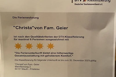 Ferienwohnung in Mauth mit Sauna