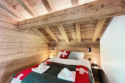 Chalet in Les Gets mit Blick auf das nordisch...