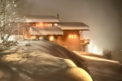 Chalet mit Blick auf den Mont Blanc,...