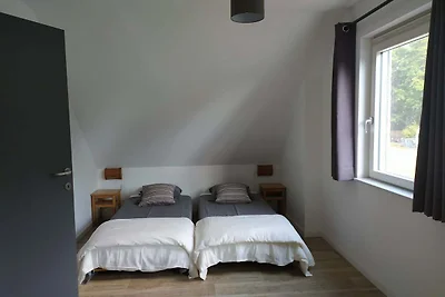 Nieuw huis aan de rand van een groot bos, gro...