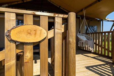 Glamping tent op aan het IJsselmeer