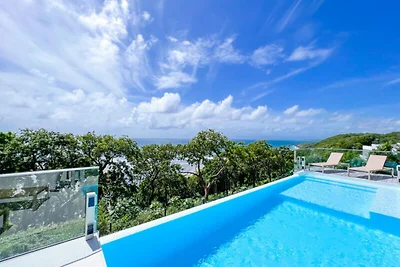 Villa a Saint-François con piscina a sfioro