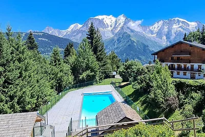 Appartement in Le Bettex met uitzicht op de M...