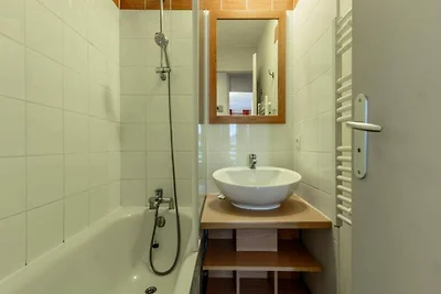 Wohnung in Plagne 1800 mit Bergblick