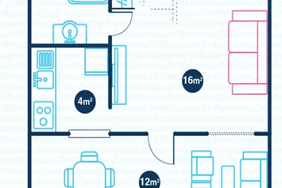 Mobilheim - Bungalow - Cottage für 4 Personen