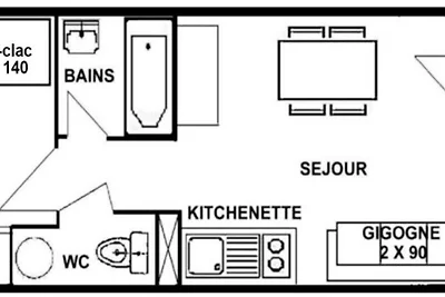 Apartment mit Skizugang in Beaufortain