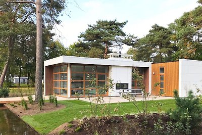 Chalet moderno con un bel camino, sul Veluwe