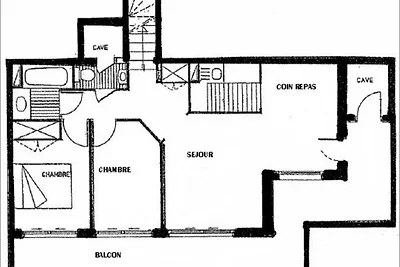 3-Zimmer-Wohnung für 6 Personen in der Nähe d...