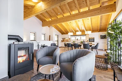 Chalet met uitzicht op de bergen in Wagrain