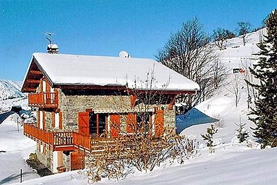 Chalet den französischen Alpen in des...