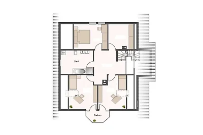 Holiday apartment with 1 bedroom