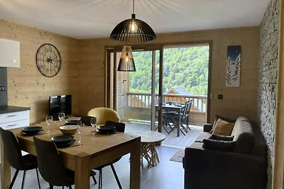 Ferienwohnung in Arves mit Blick auf die...