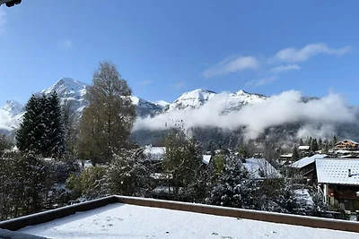 Appartement in Les Carroz met uitzicht op de...