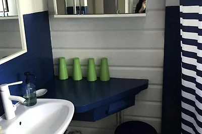 Huis in dennenbos met omheinde tuin