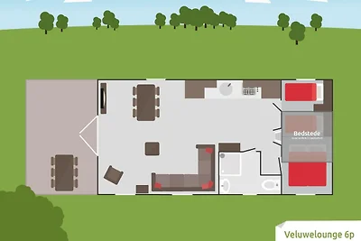 Komfortable Hütte mit Terrasse