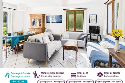 Ferienhaus für 6 Personen am Meer – Garten un...