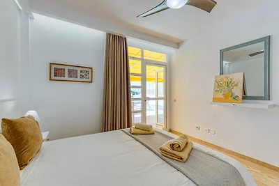 Strandapartment mit Terrasse und Aussicht