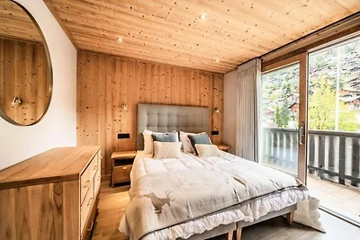 Apartment in Morzine mit Blick auf das Dorf