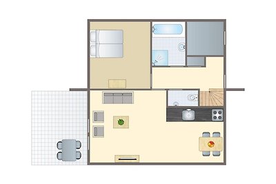 Ferienhaus mit Geschirrspüler, 18 km.