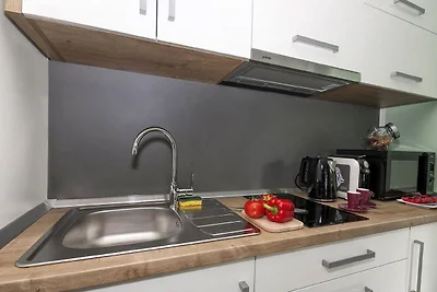 Mobilheim mit privater überdachter Terrasse