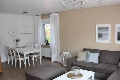 Holiday home in Hage with swimming pool