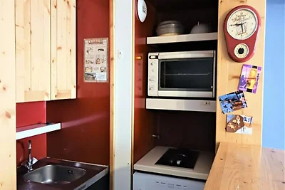 Wohnung in Arc 2000 mit Blick auf die Pisten