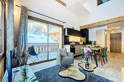 Apartment in Morzine mit Blick auf die Alpen