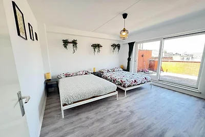 Apartment in Antwerpen mit Gartenblick