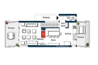 Freistehendes Chalet mit Sauna, wenige Gehmin...