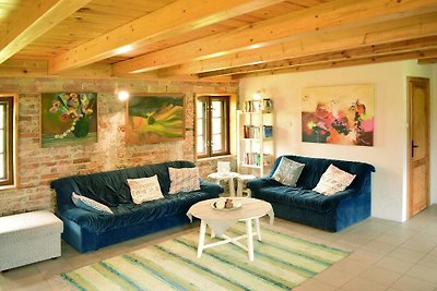 Ferienhaus mit Kamin und Dachterrasse, Bacz