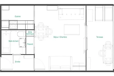 Ferienhaus in La Favière in Strandnähe