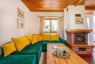 Komfortables Ferienhaus mit Kamin, Bobolin