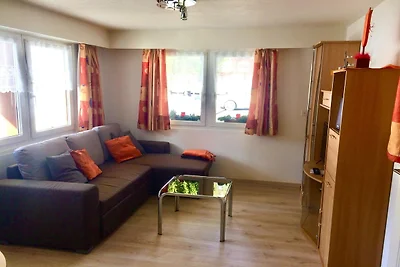 Chalet mit 2 Wohnungen von Wiesen umgeben.