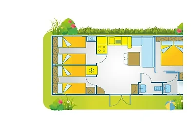 Vakantiehuis met 1 slaapkamer