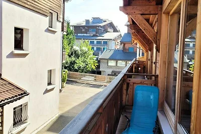 Wohnung im Dorf mit Blick auf die Skipiste
