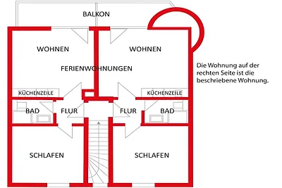Ferienwohnung mit 1 Schlafzimmer