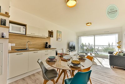 Appartement aan zee met balkon