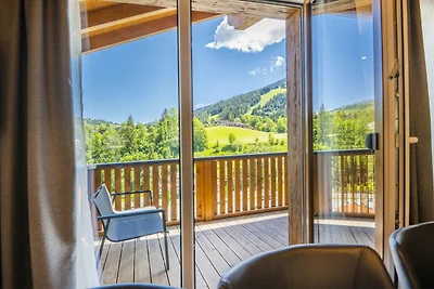 Chalet met uitzicht op de bergen in Wagrain