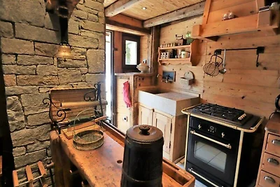 Chalet in Arèches mit Blick auf die Alpen