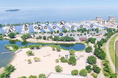 Unieke waterbubbel bij de jachthaven