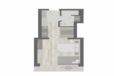 Apartment mit 1 Schlafzimmer für 2 Personen