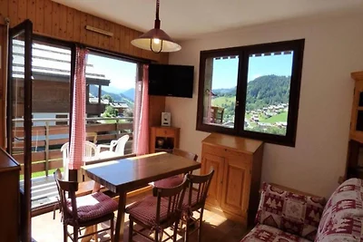 Wohnung in Chinaillon mit Pistenblick