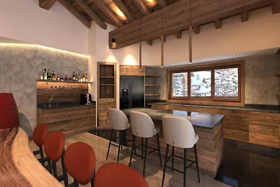 Chalet in Les Places met toegang tot de...